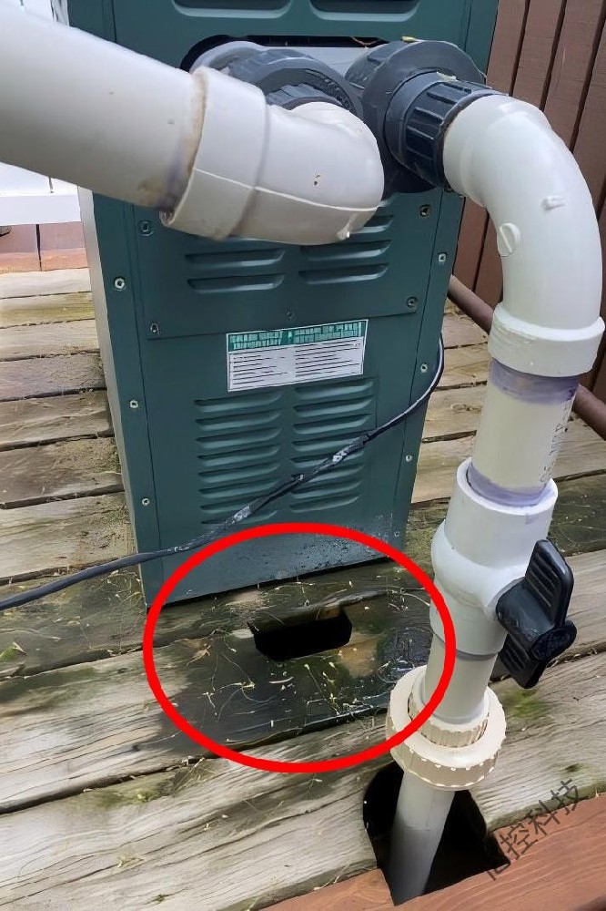 游泳池水管螺紋漏水